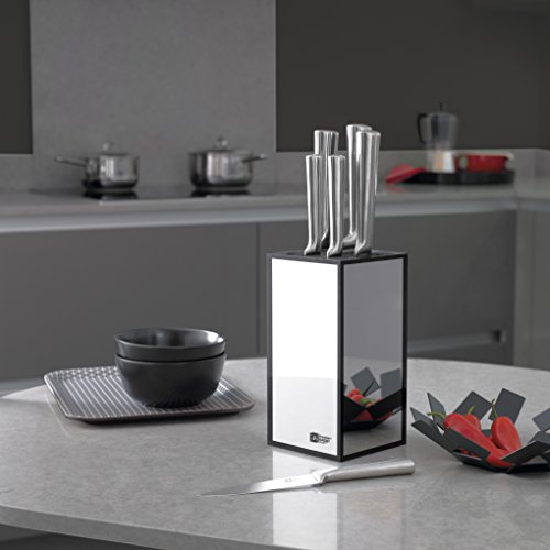 RICHARDSON SHEFFIELD Visage-Juego de Cuchillos (5 Piezas), Acero Inoxidable, Plateado, 18 x 10 x 37.6 cm