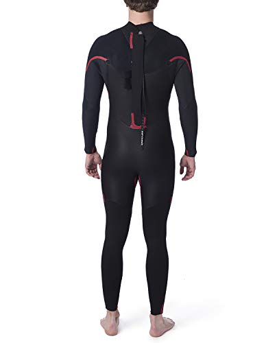 RIP CURL WSM8MM Omega Men,5/3 mm Steamer Back Zip, Wetsuit, Thermolining,Black,S/174cm
