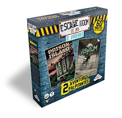 Riviera Games - Estuche Escape Room Le Juego 2 Jugadores, 5073, Asylum, Prison Island E Kidnappé