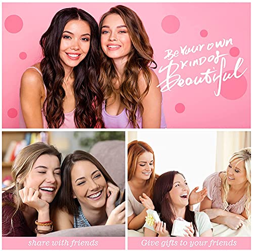 Rizador Pelo Sin Calor, Rizador de Seda, Varilla Para Rizar Sin Calor, Rizador de Ondas, Rizador Perezoso para mujer, Rulos Pelo Para Dormir, Herramientas de Peinado de Cabello Medio y Largo - Rosa