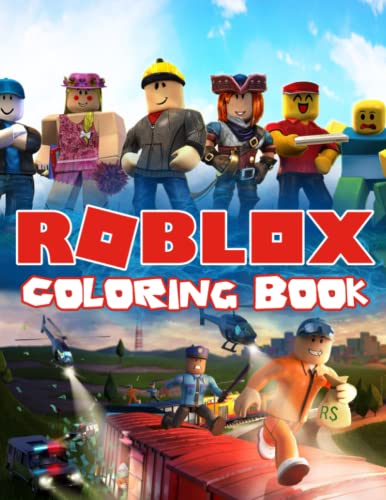 RÓBLỌX Coloring Book: Premium Illustration Pages to Color with One Sided Coloring Pages about Characters and Iconic Scenes for Kids & Adults Roblọxers
