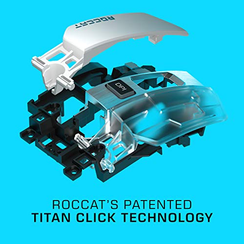 ROCCAT Kain 120 AIMO - Ratón (Mano Derecha, Óptico, USB, 16000 dpi, Negro)