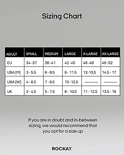 ROCKAY Accelerate - Calcetines Deportivos con Talón de Compresión para Hombres y Mujeres, Running, Anti-ampollas y con Soporte de Arco (1 par)