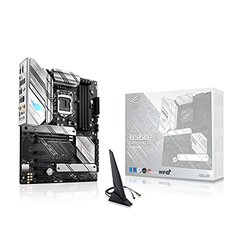 ROG Strix B560-A Gaming WiFi - Placa Base ATX (Intel B560 LGA 1200 con VRM de 8+2 Fases, PCIe 4.0, Cancelación de Ruido IA, WiFi 6, 2.5 GB Ethernet, 2 Ranuras M.2, USB 3.2 Gen 2 x 2 y Aura Sync)