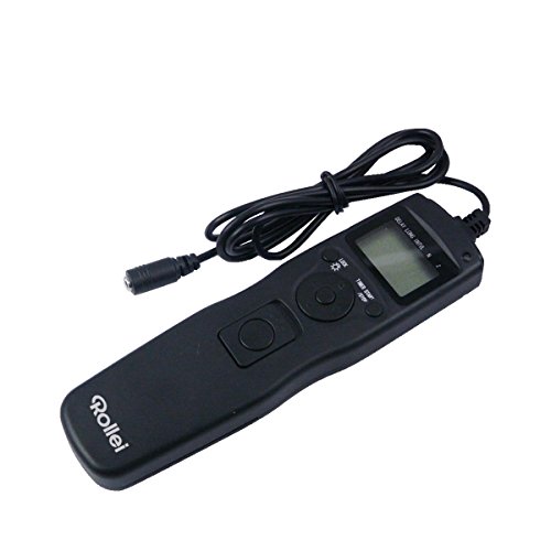 Rollei Cable de Liberación Remota Sony - LCD retroiluminado de fácil lectura y fácil de usar - Negro