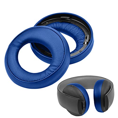 Rong Almohadillas compatibles con S-Ony PS3 PS4 7.1 Virtual Surround Sound Gold Wireless Stereo Headset, Almohadillas para auriculares accesorios