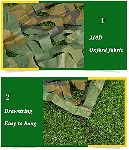 ropa militar Camo de la jungla al aire libre, Sun Sun Shelter Game Game Game Party Ocultar Posición, Decoración Net Military Camping Disparo de caza Deporte Persianas Repetir uso (Tamaño: 3x5m (10 pie