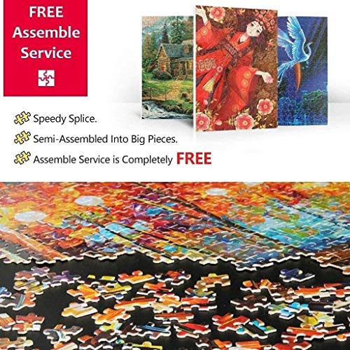 Rotación de cuatro estaciones de jardín rompecabezas juegos,500 PC Juegos de Puzzles niños preparan Jigsaw Puzzles Adultos Kids Learning educativos de madera de Inteligencia Rompecabezas descompresión