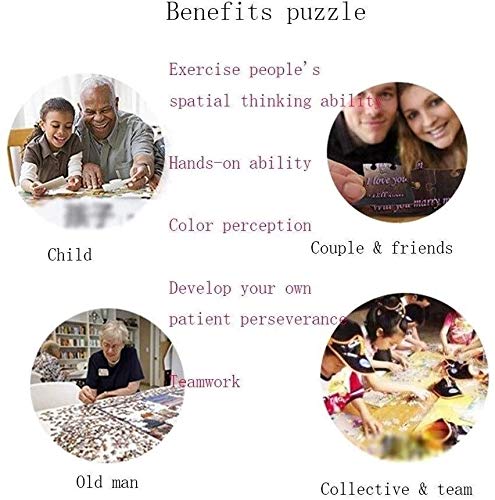 Rotación de cuatro estaciones de jardín rompecabezas juegos,500 PC Juegos de Puzzles niños preparan Jigsaw Puzzles Adultos Kids Learning educativos de madera de Inteligencia Rompecabezas descompresión