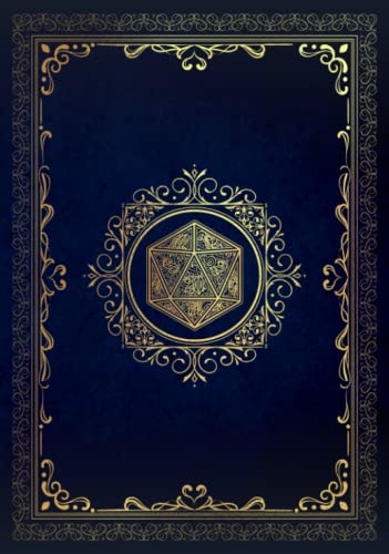 Rpg Character Journal: Create and Track Your Role Playing Game Character - Blue & Gold Cover Design