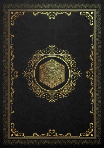 Rpg Character Journal: Create and Track Your Role Playing Game Character - Dark Grey & Gold Cover Design