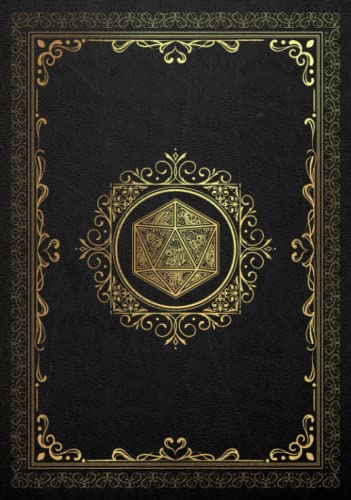 Rpg Character Journal: Create and Track Your Role Playing Game Character - Dark Grey & Gold Cover Design
