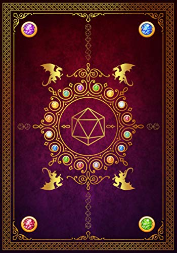 Rpg Character Journal: Role Playing Game Campaign & 5e Character Adventures Companion Journal Purple & Red Vintage Cover Design