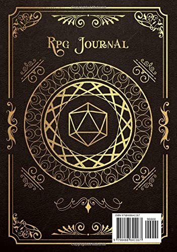RPG Journal Mixed Paper: Ruled, Graph, Hexagon and Dot Grid | Role Playing Game Companion Warrior Book