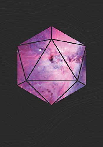 RPG Journal: Mixed Role Playing Gamer Paper (College Ruled, Graph, Hex): Galactic Nebula Space Dice