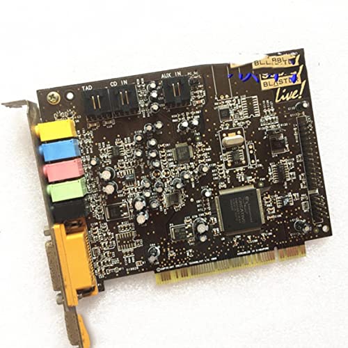 RTYU Desmontar para Creative Sound Blaster Live CT4830 4.1 Tarjeta de Sonido Que Funciona Bien Tarjetas de Sonido internas de la computadora