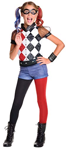 Rubies 620712 DC Comics - Disfraz de Harley Quinn licencia oficial para niña, infantil talla 8-10 años - L