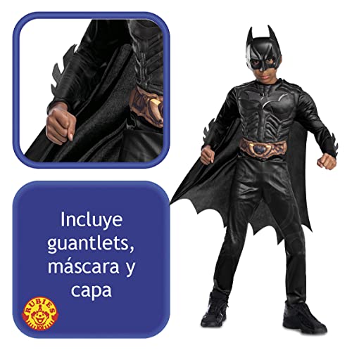 Rubies Batman- Disfraz infantil black line, talla T L 7-8 años 702362-L
