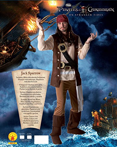 Rubies Disfraz de Jack Sparrow de Disney para hombre