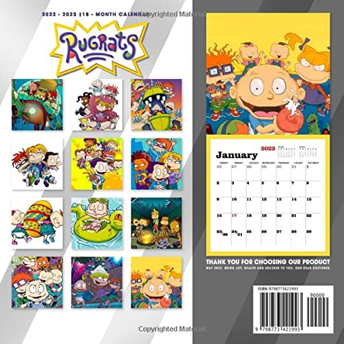 Rugrats 2022 Calendar: Cartoon 2022 OFFICIAL calendar -Rugrats Weekly & Monthly Planner with Notes Section for Alls Rugrats Fans!-24 months - Kalendar calendario calendrier. 12