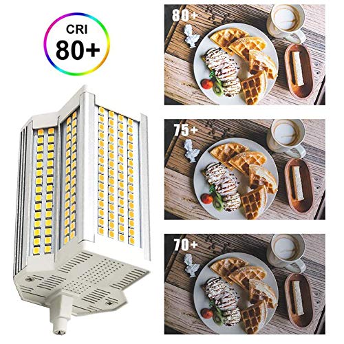 RUNAWAY 2-PC Bombillas LED Regulables 118MM R7S, 50W Tipo J Luces LED de Doble Extremo Reemplazo de Reflector Equivalente a 500W para lámparas de Piso de iluminación Especial para Garaje 6000K