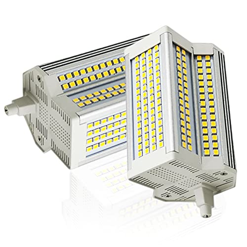 RUNAWAY 2-PC Foco Regulable R7s LED 118mm 3000K / 6000K 50W R7S Base de lámpara J118 Reflector LED 500W Equivalente R7s Bombilla halógena para Trabajo, Seguridad, iluminación de paisajes