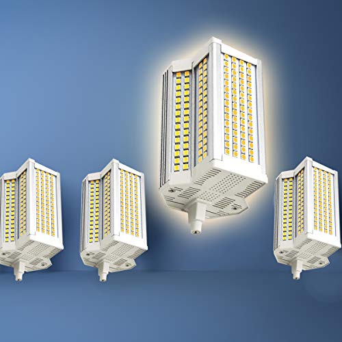 RUNAWAY 4-pc R7S LED Regulable 118 mm 50W Blanco cálido 3000K R7S Enchufe J118 Bombilla Equivalente a R7S 118 mm Lámpara halógena 500W 5400LM 220 Grados Sin Parpadeo
