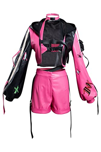 Runaway Loli Jinx Cosplay Juegos de disfraces Papeles Segundo Elemento Sexy Adultos Halloween Pascua Femeninas Niñas Mujeres de manga larga Abrigo Patrón Harajuku Navidad