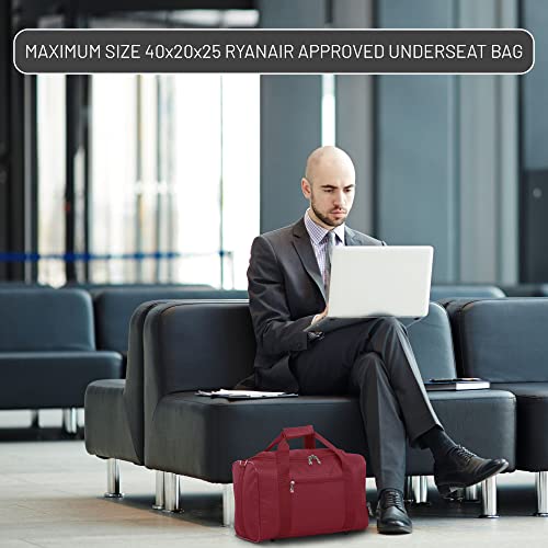 Ryanair 20L Tamaño máximo de Equipaje de Mano 40x25x20cm Bolsa de Equipaje (Vino)
