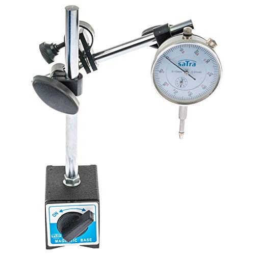 S-MAHO2 - Juego de soporte magnético con base magnética y reloj comparador, resolución 0-10 mm 0,01 mm