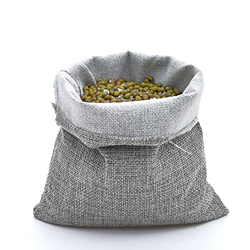 Saco De Yute Paquete DE 50 Flax BUTLAP JUEJO DESPUÉS DE TRAZAMIENTO DE JUEJO 10x14CM Bolsas de Regalo de Jute de Hessián Gris para la Fiesta de Bodas Favoritos Bolsas de envasado de Joyas