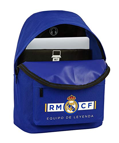 Safta 642001819 Mochila Grande con Funda Ordenador Real Madrid CF