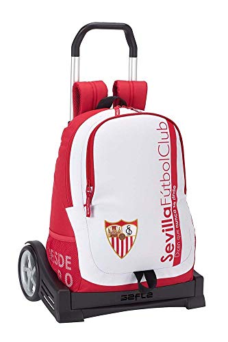 Safta Mochila Espalda Ergonómica Sevilla F.C. Con Carro Safta Evolution