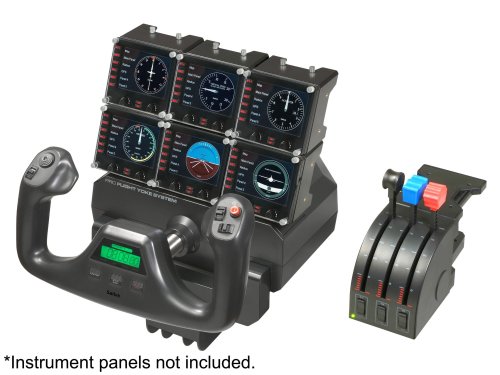 Saitek Pro Flight Yoke System - Sistema de control para simuladores de vuelo en PC - Joystick y Acelerador