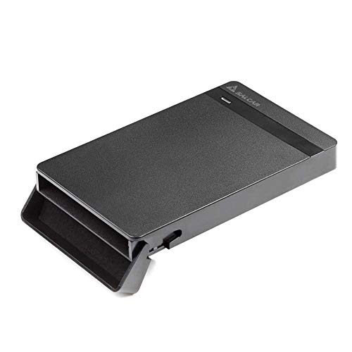 SALCAR Carcasa USB 3.0 para Discos Duros HDD SSD de 2.5", Estuche, Adaptador, Estuche para HDD y SSD SATA de 9,5mm 7mm 2,5" con Cable USB 3.0, no Requiere Herramientas.