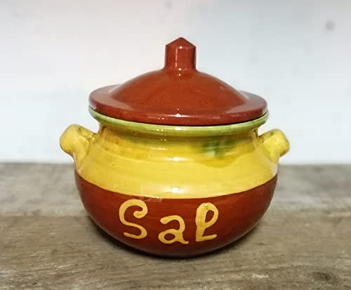 SALERO COCINA CERÁMICA EXCLUSIVO. Utensilio de cocina "ENVÍO GRATIS". Hecho a mano por un artesano del país.