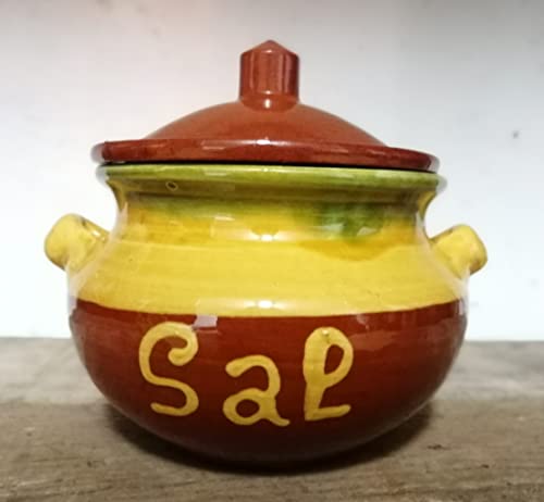 SALERO COCINA CERÁMICA EXCLUSIVO. Utensilio de cocina "ENVÍO GRATIS". Hecho a mano por un artesano del país.