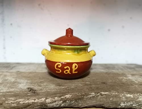 SALERO COCINA CERÁMICA EXCLUSIVO. Utensilio de cocina "ENVÍO GRATIS". Hecho a mano por un artesano del país.