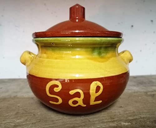 SALERO COCINA CERÁMICA EXCLUSIVO. Utensilio de cocina "ENVÍO GRATIS". Hecho a mano por un artesano del país.