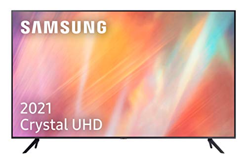 Samsung 4K UHD 2021 43AU7105 - Smart TV de 43" con Resolución Crystal UHD, Procesador Crystal UHD, HDR10+, PurColor, Contrast Enhancer
