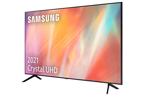 Samsung 4K UHD 2021 43AU7105 - Smart TV de 43" con Resolución Crystal UHD, Procesador Crystal UHD, HDR10+, PurColor, Contrast Enhancer