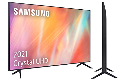 Samsung 4K UHD 2021 43AU7105 - Smart TV de 43" con Resolución Crystal UHD, Procesador Crystal UHD, HDR10+, PurColor, Contrast Enhancer