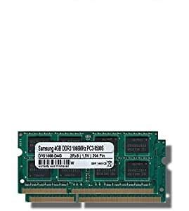 Samsung 8 GB (2 x 4 GB) Dual-channel Kit DDR3 1066 mhz (PC3 8500S) SO DIMM de memoria RAM