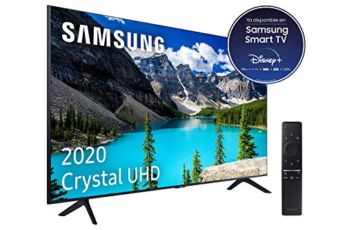 Samsung Crystal UHD 2020 65TU8005 - Smart TV de 65" 4K, HDR 10+, Crystal Display, Procesador 4K, PurColor, Sonido Inteligente, One Remote Control y Asistentes de Voz Integrados, con Alexa integrada