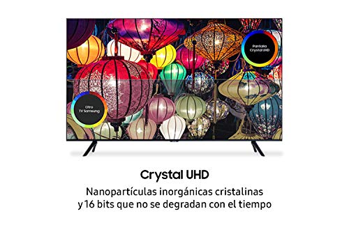 Samsung Crystal UHD 2020 65TU8005 - Smart TV de 65" 4K, HDR 10+, Crystal Display, Procesador 4K, PurColor, Sonido Inteligente, One Remote Control y Asistentes de Voz Integrados, con Alexa integrada