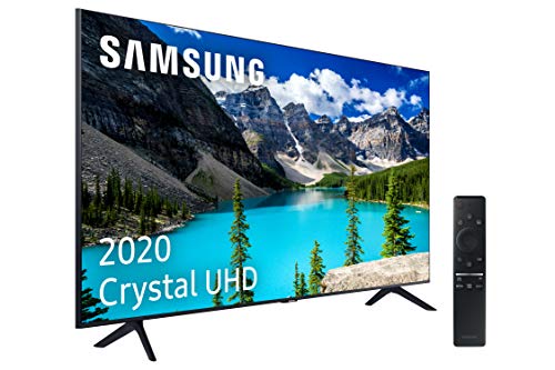Samsung Crystal UHD 2020 65TU8005 - Smart TV de 65" 4K, HDR 10+, Crystal Display, Procesador 4K, PurColor, Sonido Inteligente, One Remote Control y Asistentes de Voz Integrados, con Alexa integrada