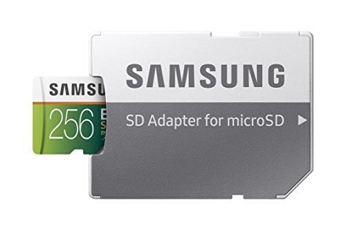 Samsung EVO Select 256 GB microSD 100 MB/s, Velocidad, Full HD & 4K UHD, Tarjeta de Memoria Incluye Adaptador SD para Smartphone, Tablet, cámara de acción, dron y portátil