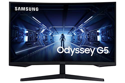 SAMSUNG Odyssey C32G55T - Monitor gaming curvo de 32" WQHD (2560x1440, 144 Hz, 1ms, 1000R, HDR10, AMD FreeSync Premium) Negro