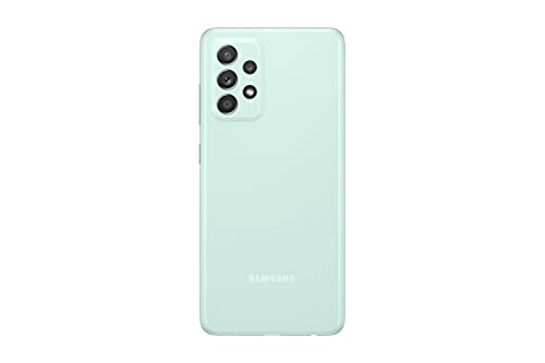 Samsung Smartphone Galaxy A52s 5G con Pantalla Infinity-O FHD+ de 6,5 Pulgadas, 6 GB de RAM y 128 GB de Memoria Interna Ampliable, Batería de 4500 mAh y Carga Superrápida Verde (Version ES)
