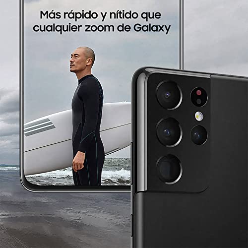 Samsung Smartphone Galaxy S21 Ultra 5G de 128 GB con Sistema Operativo Android Color Negro